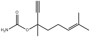 6-Octen-1-yn-3-ol,3,7-dimethyl-,carbamate(9CI) Struktur