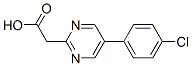 2-Pyrimidineacetic acid, 5-(4-chlorophenyl)- (9CI) Struktur