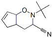 Cyclopenta[e]-[1,2]-oxazine, 3,4,4a,7a(2H,5H)-tetrahydro-2-(t-butyl)-3 -cyano- Struktur