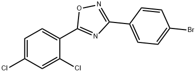 3-(4-BROMOPHENYL)-5-(2,4-DICHLOROPHENYL)-1,2,4-OXADIAZOLE Struktur