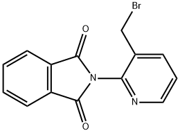 3-BROMOMETHYL-2-PHTHALIMIDO-PYRIDINE Struktur