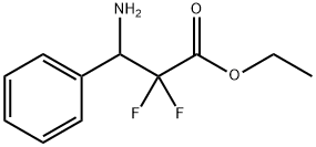 ethyl 3-amino-2,2-difluoro-3-phenylpropanoate Struktur