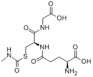 S-(N-methylcarbamoyl)glutathione Struktur