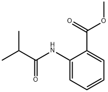 methyl 2-[(2-methyl-1-oxopropyl)amino]benzoate  Struktur