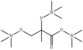 2-Methyl-2,3-bis(trimethylsilyloxy)propionic acid trimethylsilyl ester Struktur