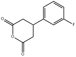 4-(3-fluorophenyl)dihydro-2H-pyran-2,6(3H)-dione Struktur