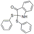 1,2-Dihydro-2,2-bis(phenylthio)-3H-indol-3-one Struktur