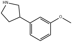 3-(3-METHOXYPHENYL)PYRROLIDINE Struktur