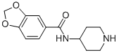 N-piperidin-4-yl-1,3-benzodioxole-5-carboxamide Struktur