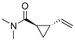 Cyclopropanecarboxamide, 2-ethenyl-N,N-dimethyl-, (1R-trans)- (9CI) Struktur