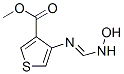 3-Thiophenecarboxylicacid,4-[[(hydroxyamino)methylene]amino]-,methylester(9CI) Struktur