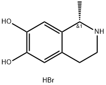 6,7-DIHYDROXY-1-METHYL-1,2,3,4-TETRAHYDROISOQUINOLINE HYDROBROMIDE Struktur