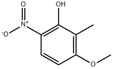 3-Methoxy-2-Methyl-6-nitrophenol Struktur