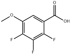 2,3,4-Trifluoro-5-methoxybenzoic acid Struktur