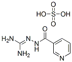 N-(diaminomethylideneamino)pyridine-3-carboxamide, sulfuric acid Struktur