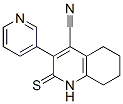 4-Quinolinecarbonitrile,  1,2,5,6,7,8-hexahydro-3-(3-pyridinyl)-2-thioxo- Struktur