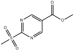 Methyl 2-methanesulfonylpyrimidine-5-carboxylate Struktur