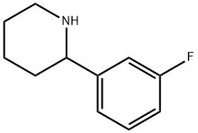 2-(3-FLUOROPHENYL)PIPERIDINE Struktur