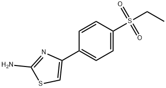 2-Amino-4-[(4-ethylsulfonyl)phenyl)]-1,3-thiazole Struktur