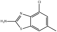 2-Benzothiazolamine,4-chloro-6-methyl-(9CI) Struktur