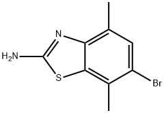 2-BENZOTHIAZOLAMINE, 6-BROMO-4,7-DIMETHYL- Struktur