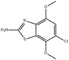 2-AMINO-6-CHLORO-4,7-DIMETHOXYBENZOTHIAZOLE Struktur