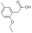 2-ETHOXY-5-METHYL-BENZENEACETIC ACID Struktur