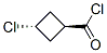 Cyclobutanecarbonyl chloride, 3-chloro-, trans- (9CI) Struktur