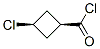 Cyclobutanecarbonyl chloride, 3-chloro-, cis- (9CI) Struktur