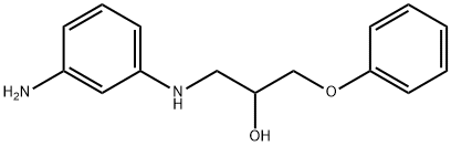 1-[(3-aminophenyl)amino]-3-phenoxypropan-2-ol  Struktur