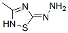 3-Methyl-1,2,4-thiadiazol-5(2H)-one hydrazone Struktur