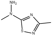 3-Methyl-5-(1-methylhydrazino)-1,2,4-thiadiazole Struktur