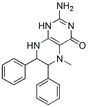 2-Amino-5,6,7,8-tetrahydro-5-methyl-6,7-diphenyl-4(1H)-pteridinone Struktur