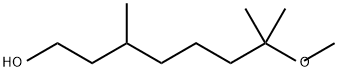 7-methoxy-3,7-dimethyloctan-1-ol            Struktur