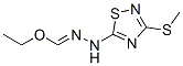 N-[3-(Methylthio)-1,2,4-thiadiazol-5-yl]formhydrazonic acid ethyl ester Struktur