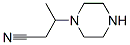 1-Piperazinepropanenitrile,-bta--methyl-(9CI) Struktur