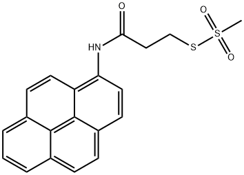 2-(Pyren-1-ylaminocarbonyl)ethyl Methanethiosulfonate Struktur