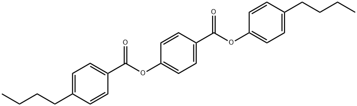 4-(4-Butylbenzoyloxy)benzoic acid 4-butylphenyl ester Struktur