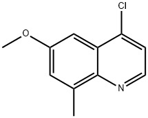 4-CHLORO-6-METHOXY-8-METHYLQUINOLINE Struktur