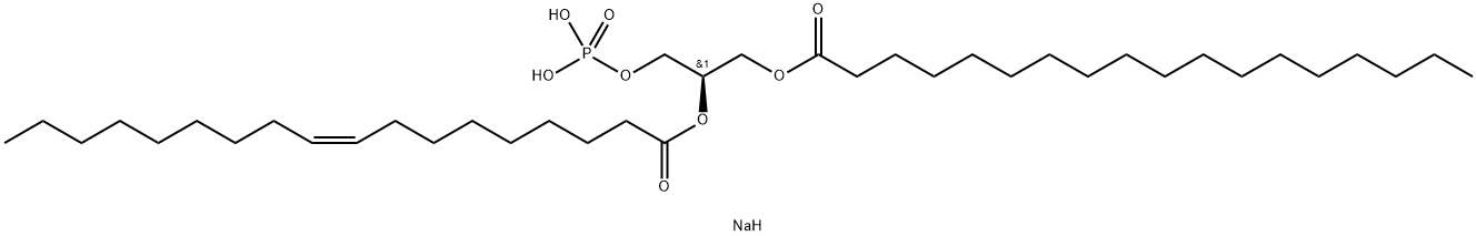 1-STEAROYL-2-OLEOYL-SN-GLYCERO-3-PHOSPHATE(MONOSODIUM SALT) Struktur