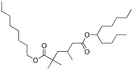 2,2,4-Trimethylhexanedioic acid 6-decyl 1-octyl ester Struktur