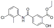 ethyl 5-[(3-chloro-2-methyl-phenyl)carbamoyl]-2-hydroxy-benzoate Struktur