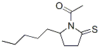 2-Pyrrolidinethione,  1-acetyl-5-pentyl-  (9CI) Struktur