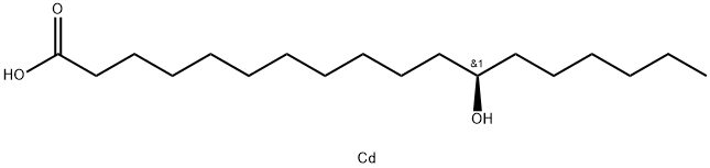 cadmium(2+) (R)-12-hydroxyoctadecanoate Struktur