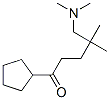 1-Cyclopentyl-4,4-dimethyl-5-(dimethylamino)-1-pentanone Struktur