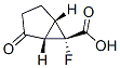 Bicyclo[3.1.0]hexane-6-carboxylic acid, 6-fluoro-2-oxo-, (1S,5S,6S)- (9CI) Struktur