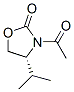 2-Oxazolidinone, 3-acetyl-4-(1-methylethyl)-, (4R)- (9CI) Struktur