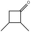 2α,3α-Dimethylcyclobutanone Struktur