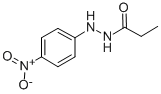 Propionic acid 2-(p-nitrophenyl)hydrazide Struktur