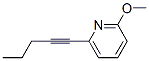 Pyridine, 2-methoxy-6-(1-pentynyl)- (9CI) Struktur